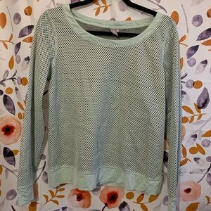 🔥5/$25 Eksept Mesh Long Sleeve Top Sz M